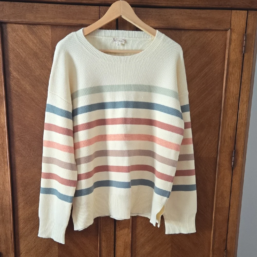 Hem & Thread Multicolor Striped Sweater - Picture 1 of 1